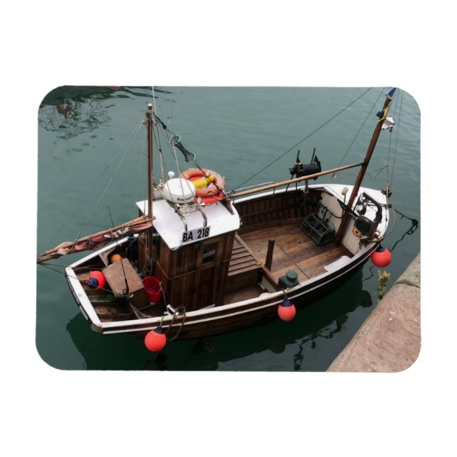 Magnet Flexible Bateau de pêche en Portpatrick Harbour, Wigtownshi (Horizontal)