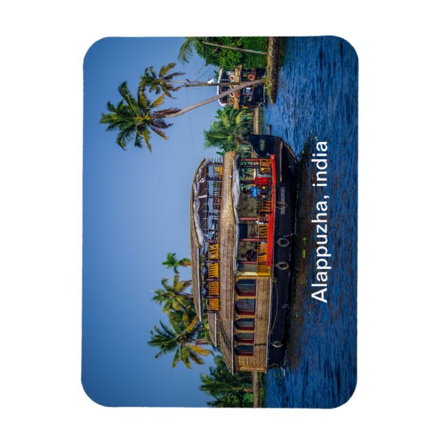Magnet Flexible Bateau maison en Alappuzha, Kerala, Inde (Vertical)