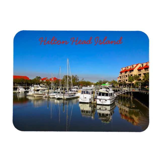 Magnet Flexible Bateaux à Shelter Cove Marina Hilton Head Island S (Horizontal)