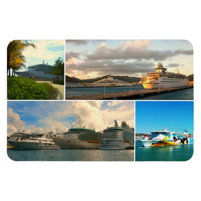 Magnet Flexible Bateaux de croisière, Collage (Horizontal)