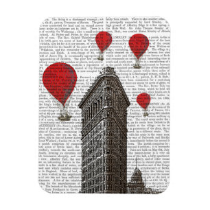 Magnet Flexible Bâtiment en fer plat et ballons rouges à air chaud