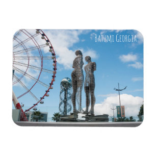 Magnet Flexible Batumi en Géorgie. Statue d'Ali et de Nino