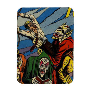 Magnet Flexible BD d'horreur vintage   bande dessinée d'horreur de