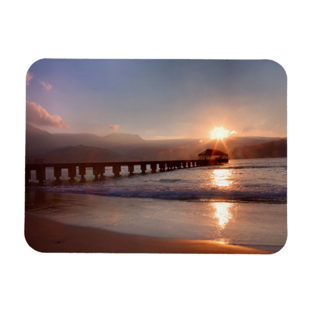 Magnet Flexible Beach at sunset (Horizontal)