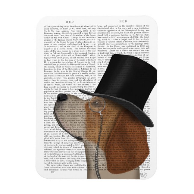 Magnet Flexible Beagle, Hound officiel et Casquette (Vertical)