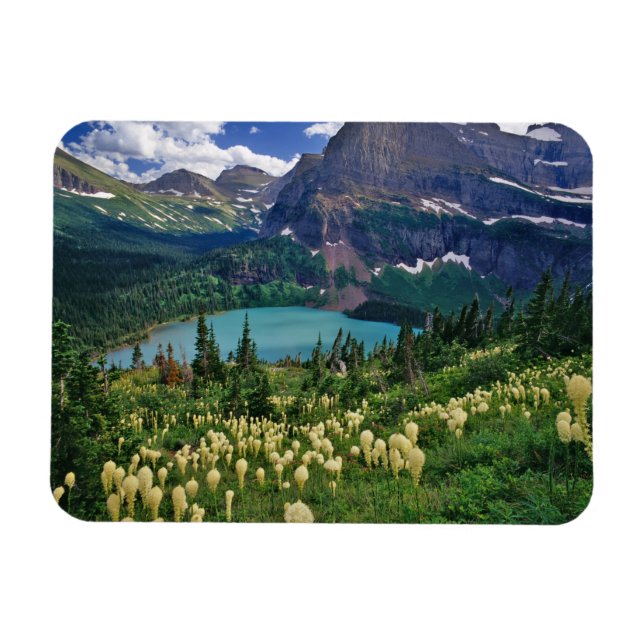 Magnet Flexible Beargrass au-dessus du lac Grinnell dans le (Horizontal)