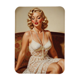 Magnet Flexible Beau bel art pin-up des années 50