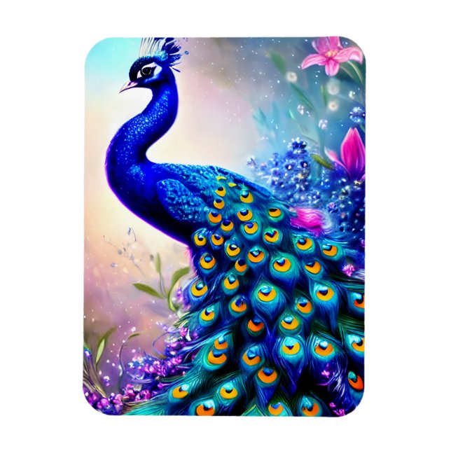 Magnet Flexible Beau Imaginaire Peacock (Vertical)