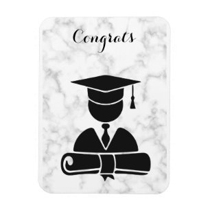 Magnet Flexible Beau Joyeux Joyeux Graduation jour