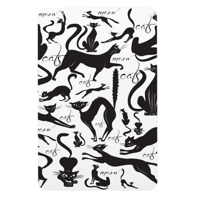 Magnet Flexible Beaucoup de chats (Vertical)