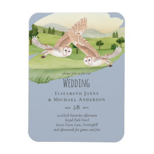 Magnet Flexible Beautiful OWLS Wedding