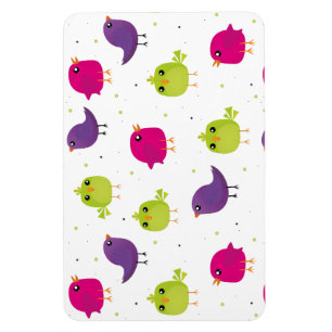 Magnet Flexible Beaux oiseaux colorés