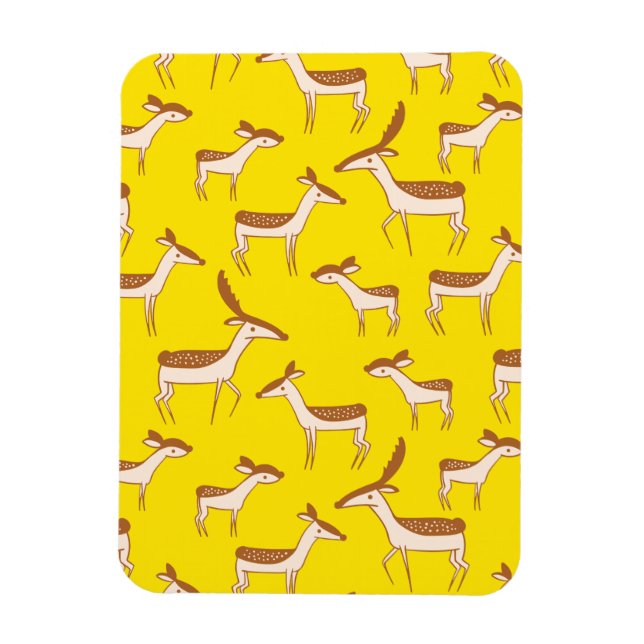 Magnet Flexible Bébé mignon cerf et famille (Vertical)