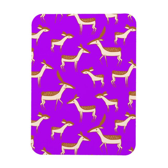 Magnet Flexible Bébé mignon cerf et famille (Vertical)
