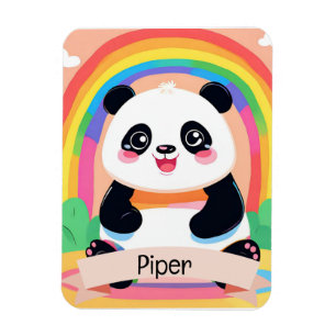 Magnet Flexible Bébé mignon Panda arc-en-ciel