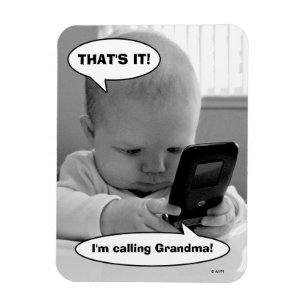 Magnet Flexible Bébé sur téléphone portable
