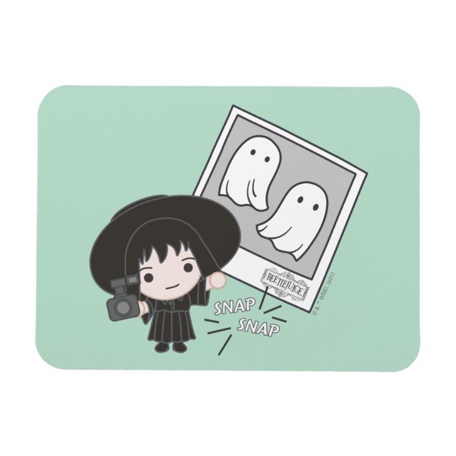 Magnet Flexible Beetlejus | Chibi Lydia Ghost Photography (Horizontal)
