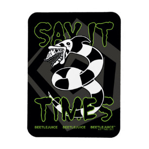 Magnet Flexible Beetlejus   Dites-Le 3 Fois