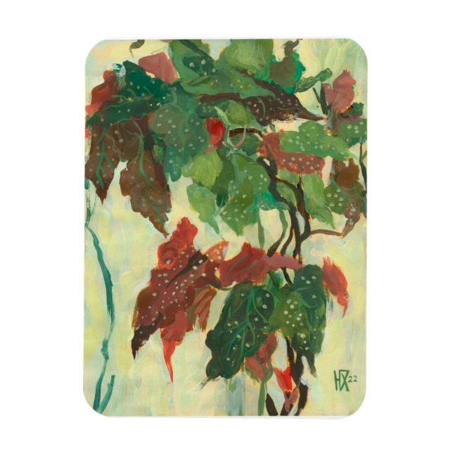 Magnet Flexible Begonia Maculata Accueil Jardin Plante Floral Pein (Vertical)