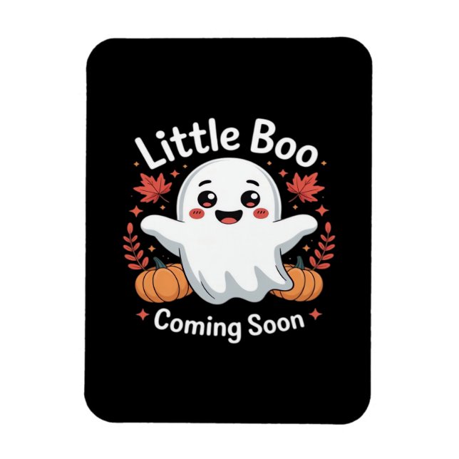 Magnet Flexible Belle Faire-part de grossesse Halloween (Vertical)