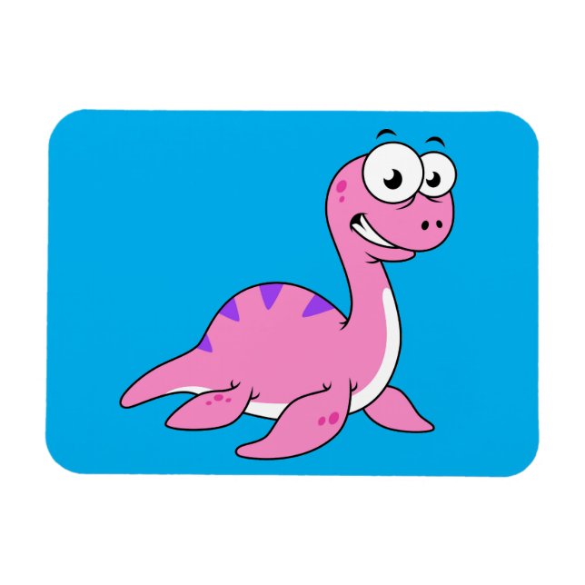 Magnet Flexible Belle Illustration Du Monstre Loch Ness. (Horizontal)