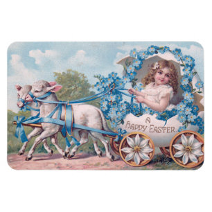 Magnet Flexible Belle Pâques Vintages