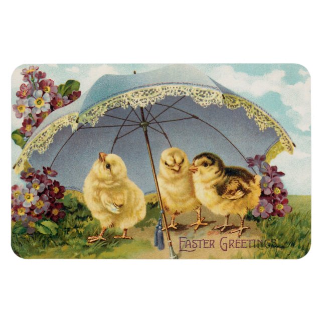 Magnet Flexible Belle Pâques Vintages (Horizontal)