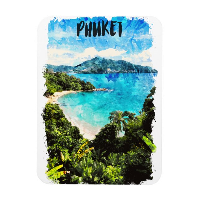 Magnet Flexible Belle Phuket Thaïlande Beach Paradise (Vertical)