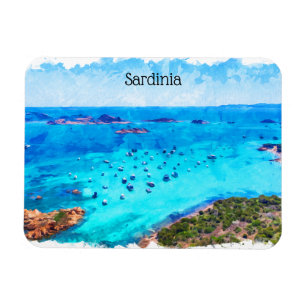 Magnet Flexible Belle Sardaigne Italie Paysage méditerranéen