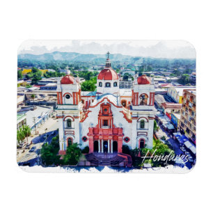 Magnet Flexible Belle vue panoramique du Honduras