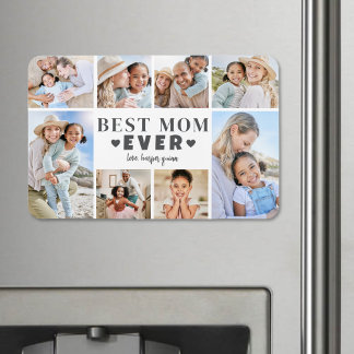 Magnet Flexible Best Mom Photo Collage