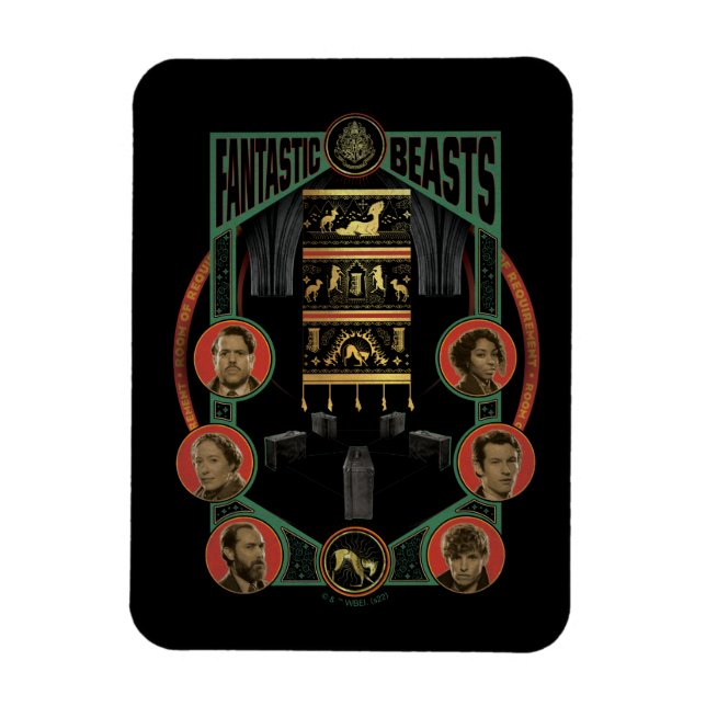 Magnet Flexible Bêtes fantastiques Salle des besoins Graphique (Vertical)