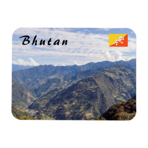 Magnet Flexible Bhoutan paisible montagnes orientales - Himalaya