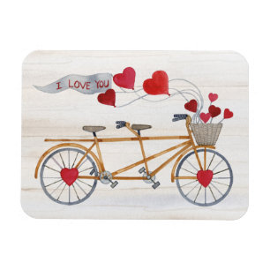 Magnet Flexible Bicyclette rustique de Valentine construite pour