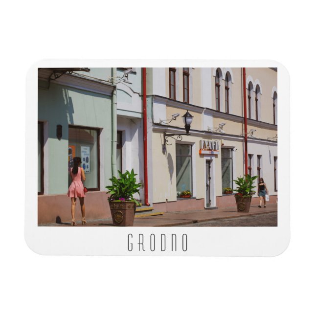 Magnet Flexible Biélorussie Grodno Cityscape (Horizontal)