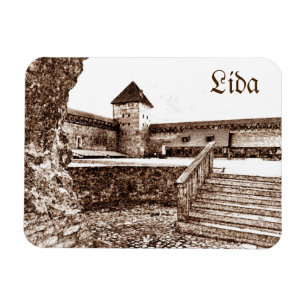 Magnet Flexible Biélorussie Lida Cityscape City Castle Architectu