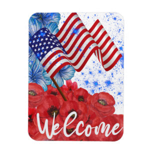 Magnet Flexible Bienvenue 4 juillet   