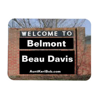 Magnet Flexible BIENVENUE À Belmont Beau Davis Flexible