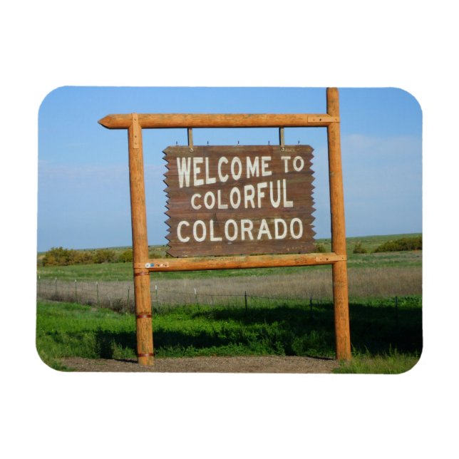Magnet Flexible Bienvenue au Colorado coloré (Horizontal)
