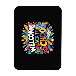 Magnet Flexible Bienvenue au premier jour de la rentrée scolaire E