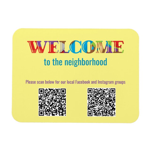 Magnet Flexible BIENVENUE dans le quartier (Horizontal)