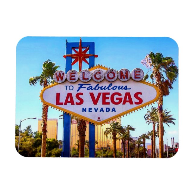 Magnet Flexible Bienvenue sur l'aimant des signes de Las Vegas (Horizontal)