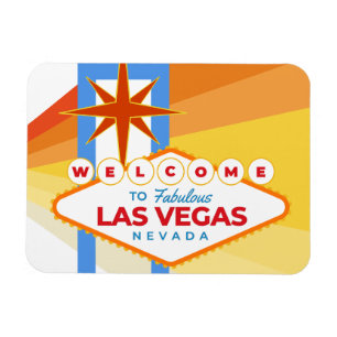 Magnet Flexible Bienvenue vintage à Las Vegas