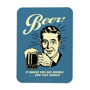 Magnet Flexible Bière : Ça Vous Fait Voir Double