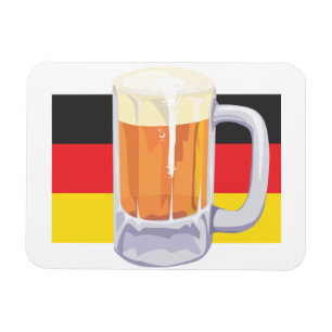 Magnet Flexible Bière Oktoberfest et drapeau allemand