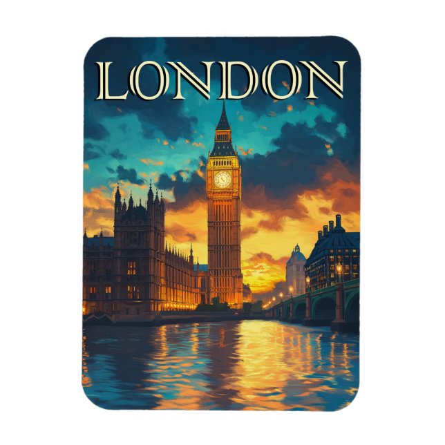 Magnet Flexible Big Ben, Londres Travel (Vertical)