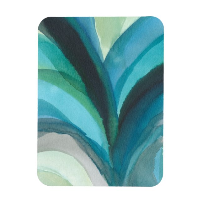 Magnet Flexible Big Blue Leaf I (Vertical)