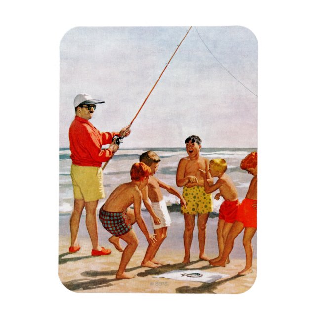 Magnet Flexible Big Pole Little Fish par Richard Sargent (Vertical)
