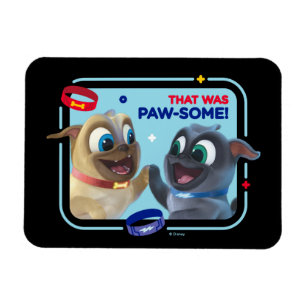 Magnet Flexible Bingo et Rolly C'était Paw-some