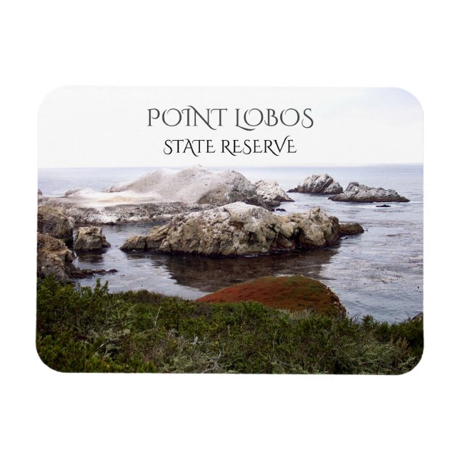 Magnet Flexible Bird Rock, Réserve d'état de Point Lobos (Horizontal)
